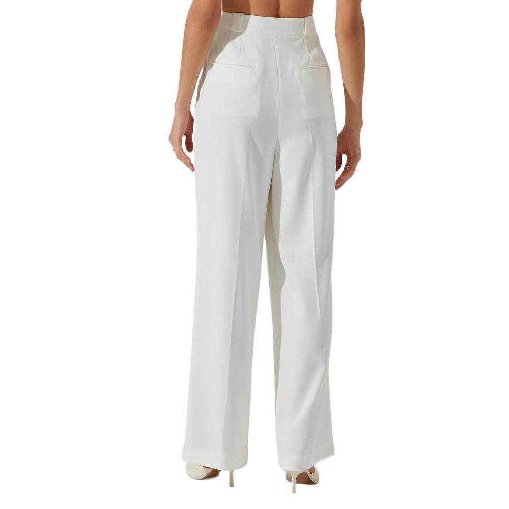 NEW ASTR bryony high waist wide leg pants in white - Picture 3 of 5